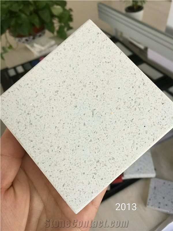 Diamond White Quartz Slabs