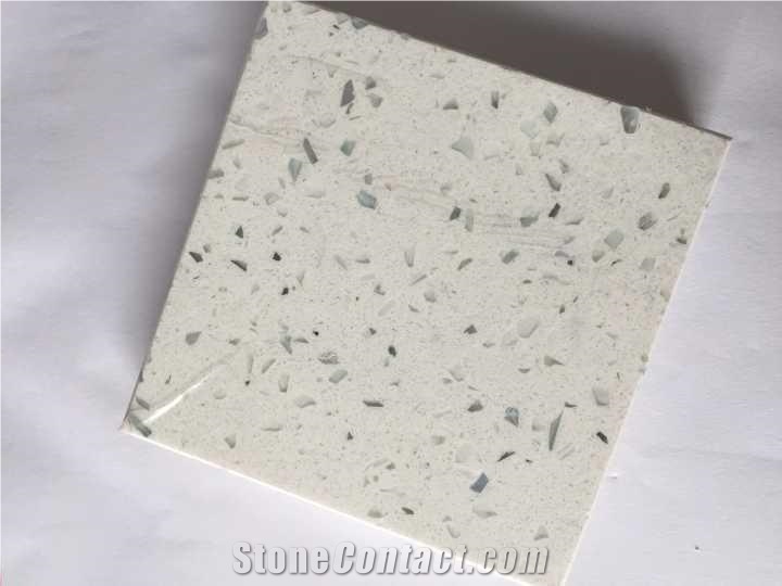 Diamond White Quartz Slabs
