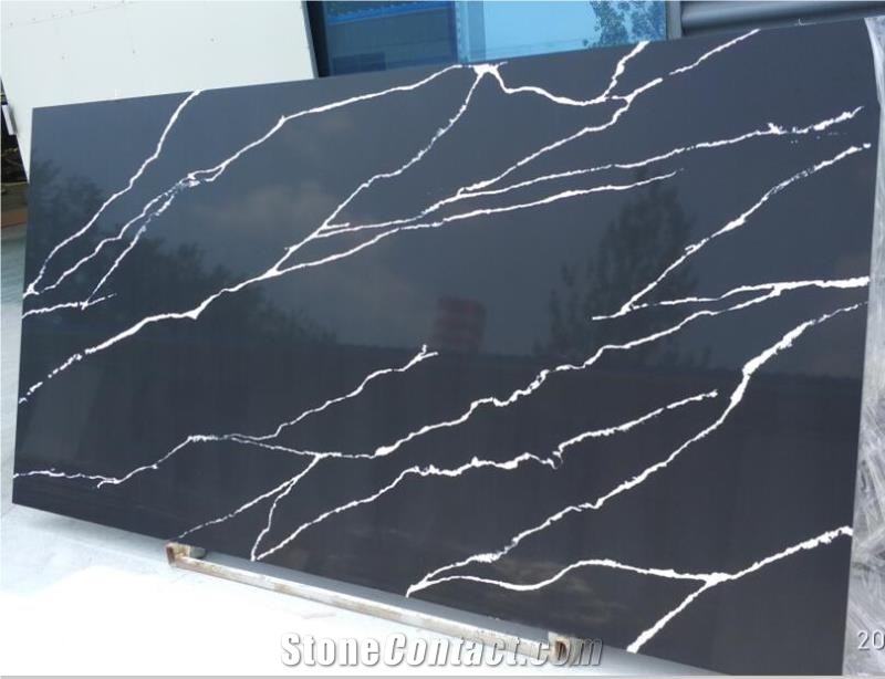 Galaxy Black Quartz Slabs