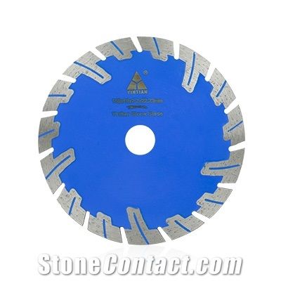 Hot Pressed Protective Teeth Diamond Saw Blade for Cutting Concrete