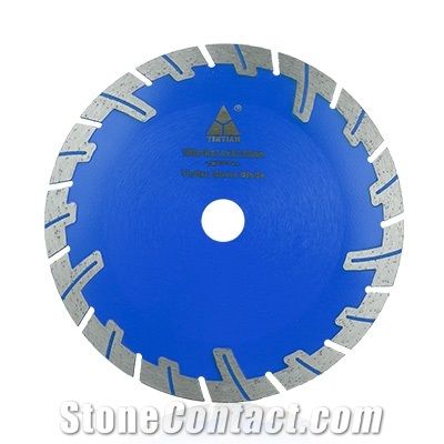 Hot Pressed Protective Teeth Diamond Saw Blade for Cutting Concrete