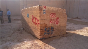 Persian Walnut Travertine Block, Iran Brown Travertine