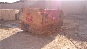 Persian Walnut Travertine Block, Iran Brown Travertine