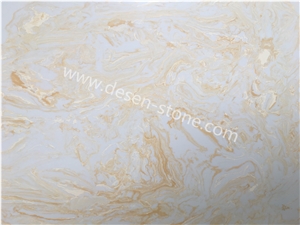 Amber Golden Jade Artificial Onyx Engineered Stone Slabs&Tiles Walling