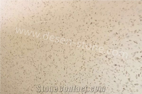 Beige/Cream Diamond Artificial Marble Engineered Stone Slabs&Tiles