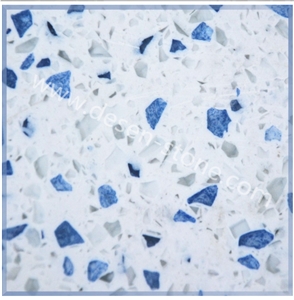 Blue Diamond Quartz Stone/Artificial Marble Stone Slabs&Tiles Flooring