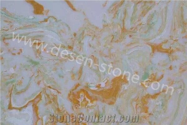 Boli Green Onyx Artificial Onyx Engineered Stone Slabs&Tiles Flooring