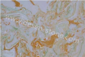 Boli Green Onyx Quartz Stone/Artificial Marble Stone Slabs&Tiles Floor