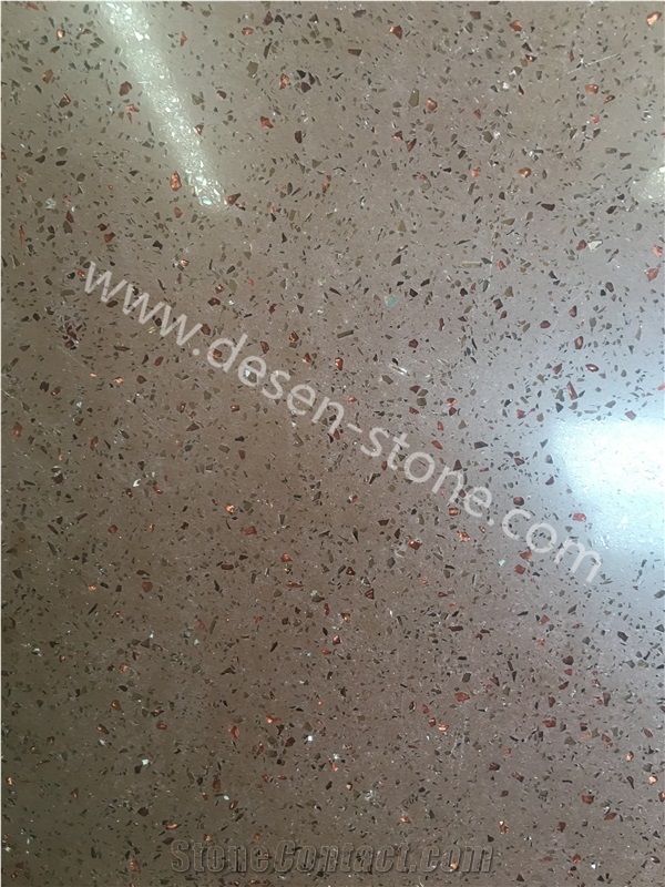 Brown Diamond Artificial Marble Engineered Stone Slabs&Tiles Flooring