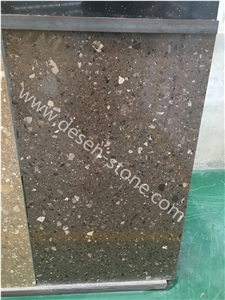 Dark Emperador Artificial Marble Engineered Stone Slabs&Tiles Flooring