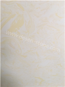 Daschi Beige Artificial Marble Engineered Stone Slabs&Tiles Skirtings