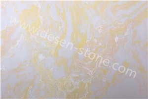 Gilt Jade Quartz Stone/Artificial Marble Stone Slabs&Tiles