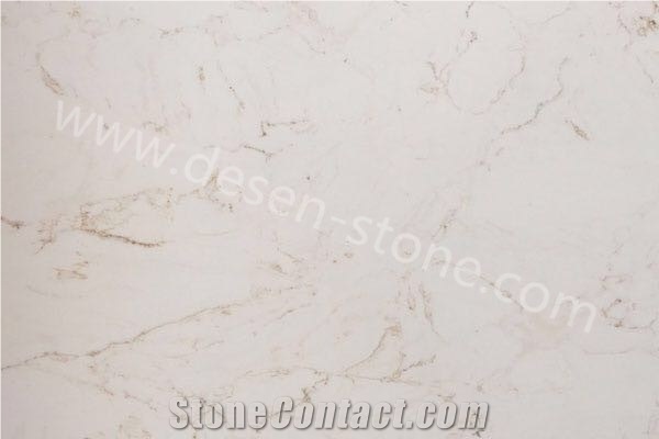 Golden Ivory Artificial Marble Engineered Stone Slabs&Tiles Countertop