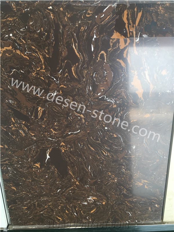 Golden Jade Quartz Stone/Artificial Marble Stone Slabs&Tiles Skirtings