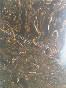 Golden Jade Quartz Stone/Artificial Marble Stone Slabs&Tiles Skirtings