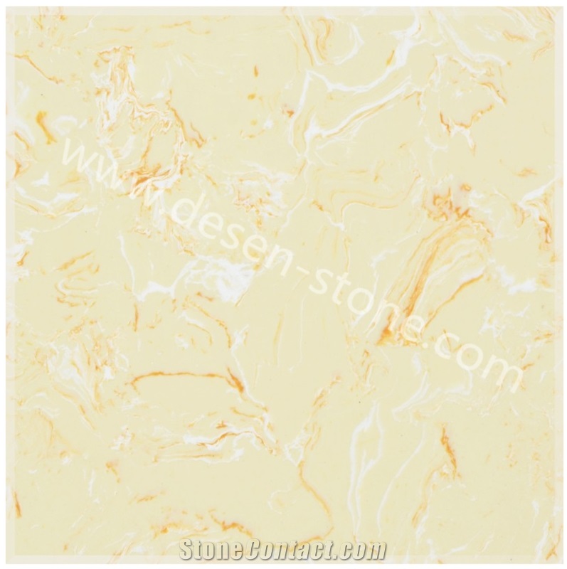Gusteau Gold Artificial Marble Man-Made/Manufactured Stone Slabs&Tiles