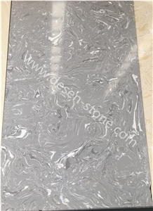 Hermes Grey Artificial Marble Engineered Stone Slabs&Tiles for Vanity Tops