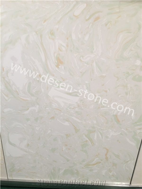 Hetian Green Jade Artificial Onyx Engineered Stone Slabs&Tiles Floor