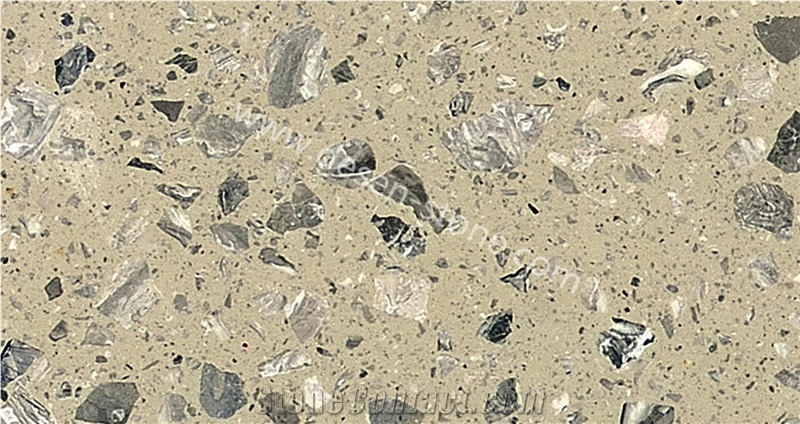 Light Grey Quartz Stone/Artificial Marble Stone Slabs&Tiles