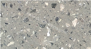 Medium Grey Artificial Marble Man-Made/Manufactured Stone Slabs&Tiles