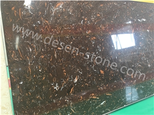 Mocha Brown Artificial Marble Engineered Stone Slabs&Tiles
