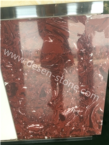 Rosso Lepanto Artificial Marble Stone Slabs&Tiles Walling