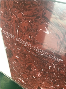 Rosso Lepanto Artificial Marble Stone Slabs&Tiles Walling