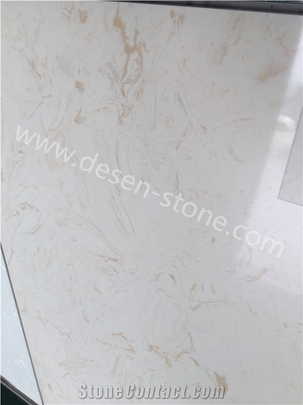 Sofitel Beige Artificial Marble Engineered Stone Slabs&Tiles Walling