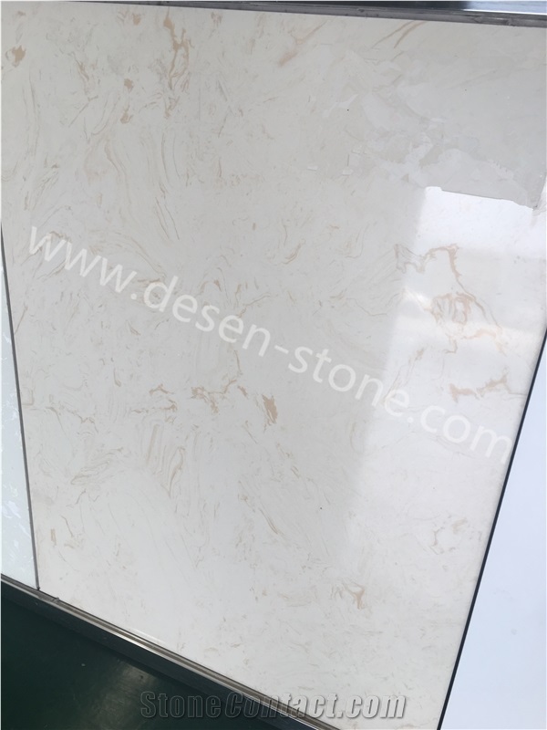 Sofitel Beige Artificial Marble Engineered Stone Slabs&Tiles Walling