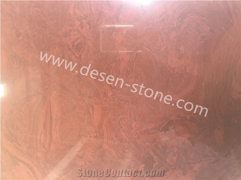 Wine Red Artificial Marble Engineered Stone Slabs&Tiles for Vanity Tops