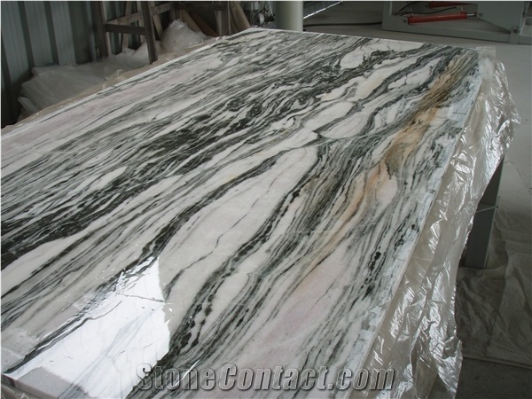 Crystallina Semi-White Marble Blocks