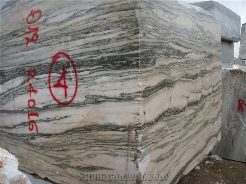 Crystallina Semi-White Marble Blocks