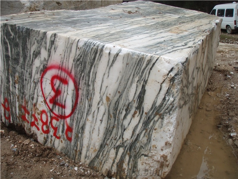 Crystallina Semi-White Marble Blocks