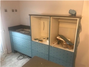 Grey Sparkle Quartz 30mm Countertop Installation