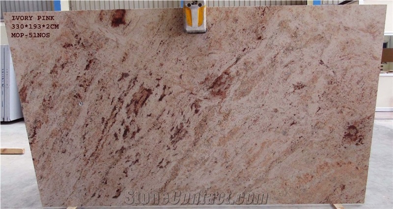 Ivory Pink Granite Slabs