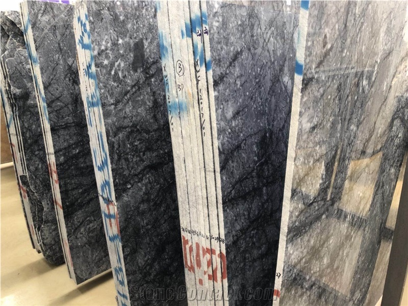 Black Ice Flower Marble Polished Slab/Tile/Cut to Size for Floor&Wall