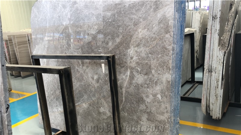 Dora Cloud Grey Marble Polished Slab/Tile/Cut to Size for Floor & Wall