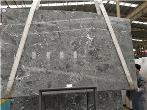 Rome Cloud Grey Marble Polished Slab/Tile/Cut to Size for Floor&Wall