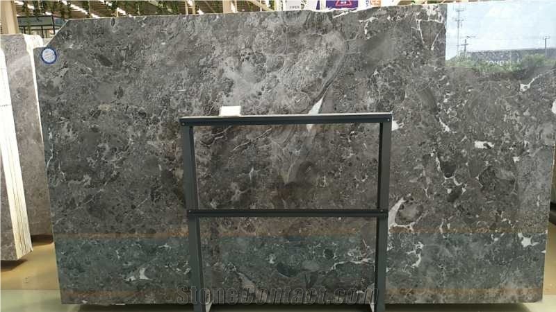 Rome Cloud Grey Marble Polished Slab/Tile/Cut to Size for Floor&Wall