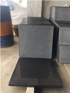 Khammam Black Polished Granite Slabs or Tiles