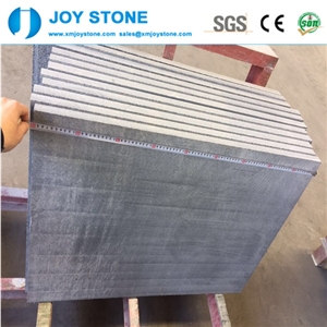 Chinese Flamed Charcoal Black Dark Grey G654 Granite Wall Tiles