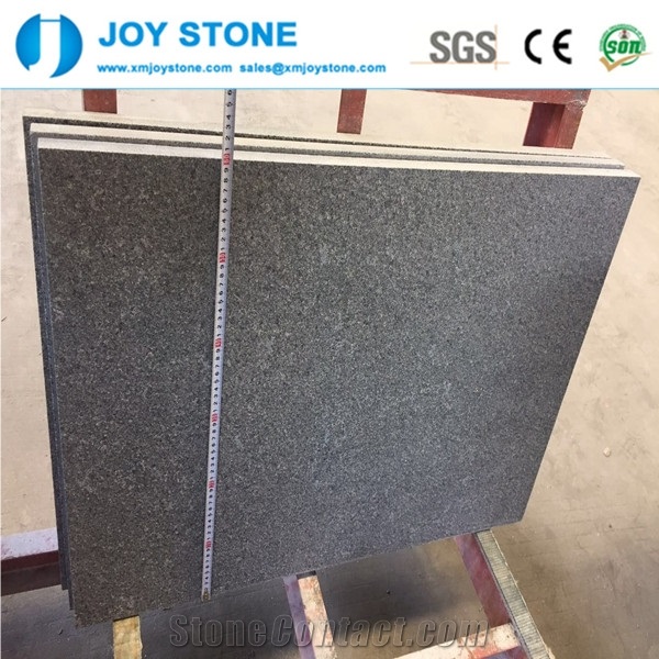 Chinese Flamed Charcoal Black Dark Grey G654 Granite Wall Tiles