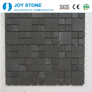 New Design Good Basalt Stone Black Mosaic Tile 30x30
