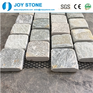 Paving Stone Yellow Slate Meshed Cubes