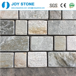 Paving Stone Yellow Slate Meshed Cubes