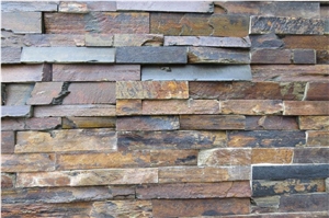 Artificial Rustic Slate Stacked Stone for Interior Wall Cladding