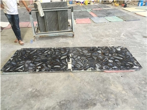 Black Agate Tiles/Gemstone Tiles/Semi-Precious Stone Slabs