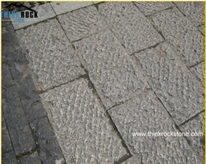 Bushhammered Tumbled Grey Limestone Pavers Cobblestone Cube Stone Bushhammered Tumbled Grey Limestone Pavers Cobblestone Cube Stone