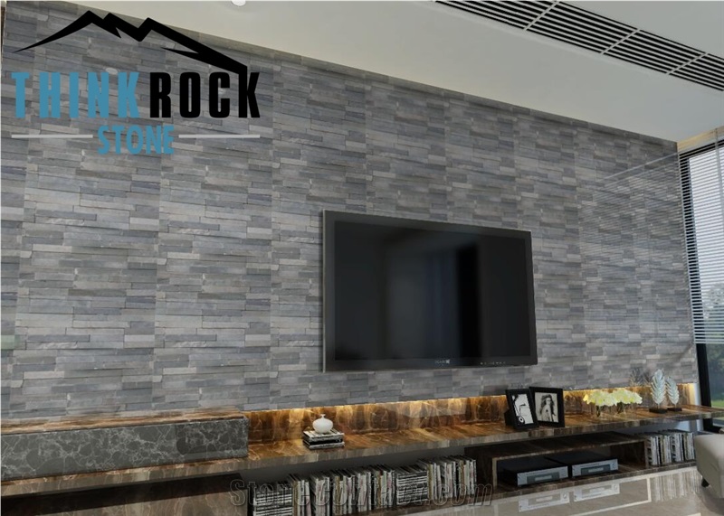 Chian Grey Slate Culture Artificial Culture Stone Wall Bricks