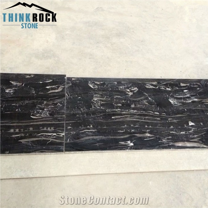 China Black Silver Dragon Marble Composite Sandwich Panels